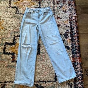 GARAGE denim jambre wide leg jeans